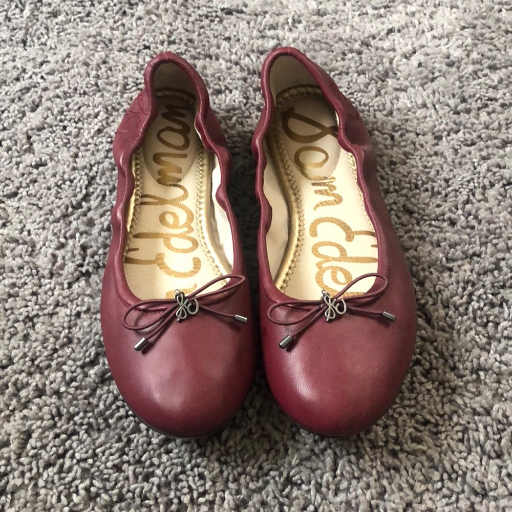 Burgundy Flats - Sam Edelman (size 7.5)